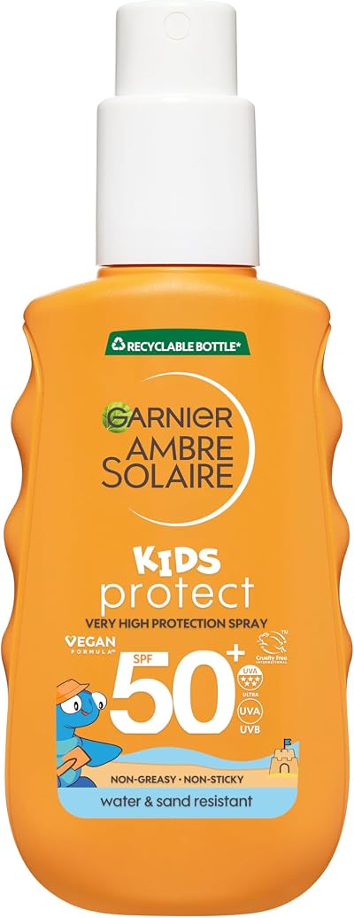 Garnier Ambre Solaire Kids SPF50+ Sun Spray Hydrating Fast Absorbing 150ml