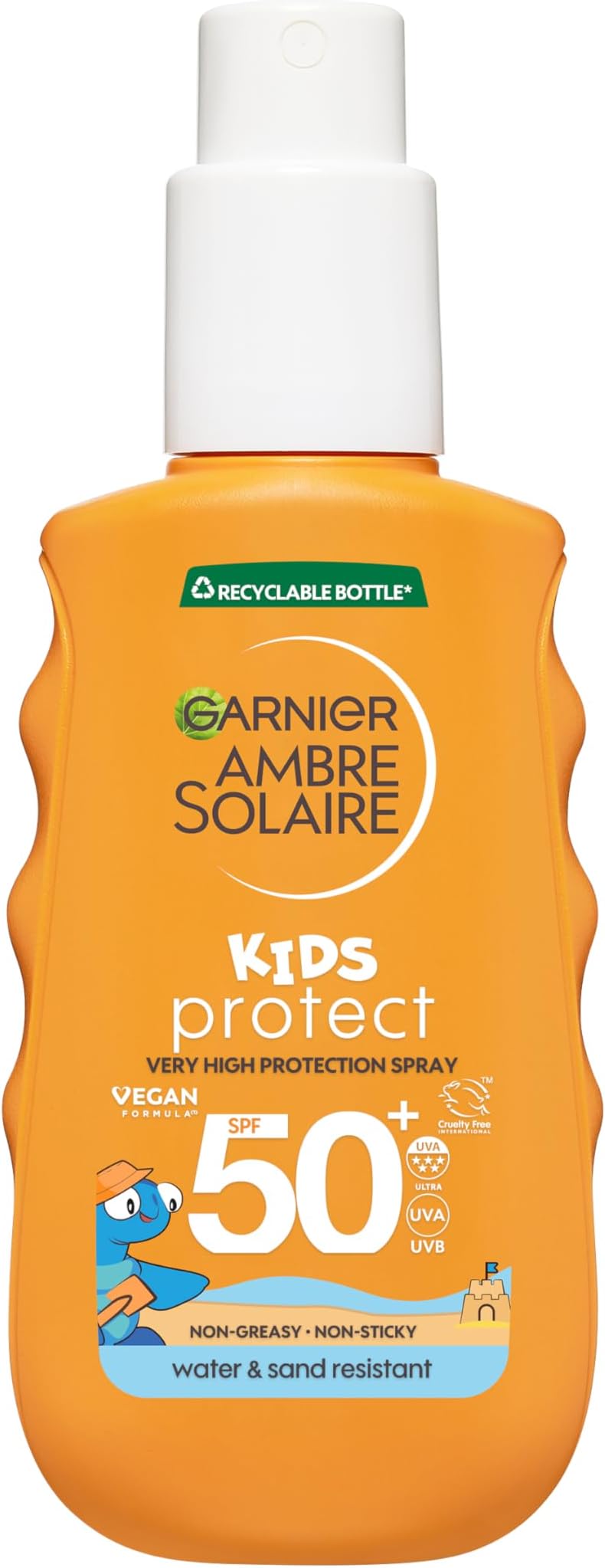 Garnier Ambre Solaire Kids SPF50+ Sun Spray Hydrating Fast Absorbing 150ml