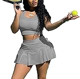 acelyn Two Piece Outfits for Women Solid Color