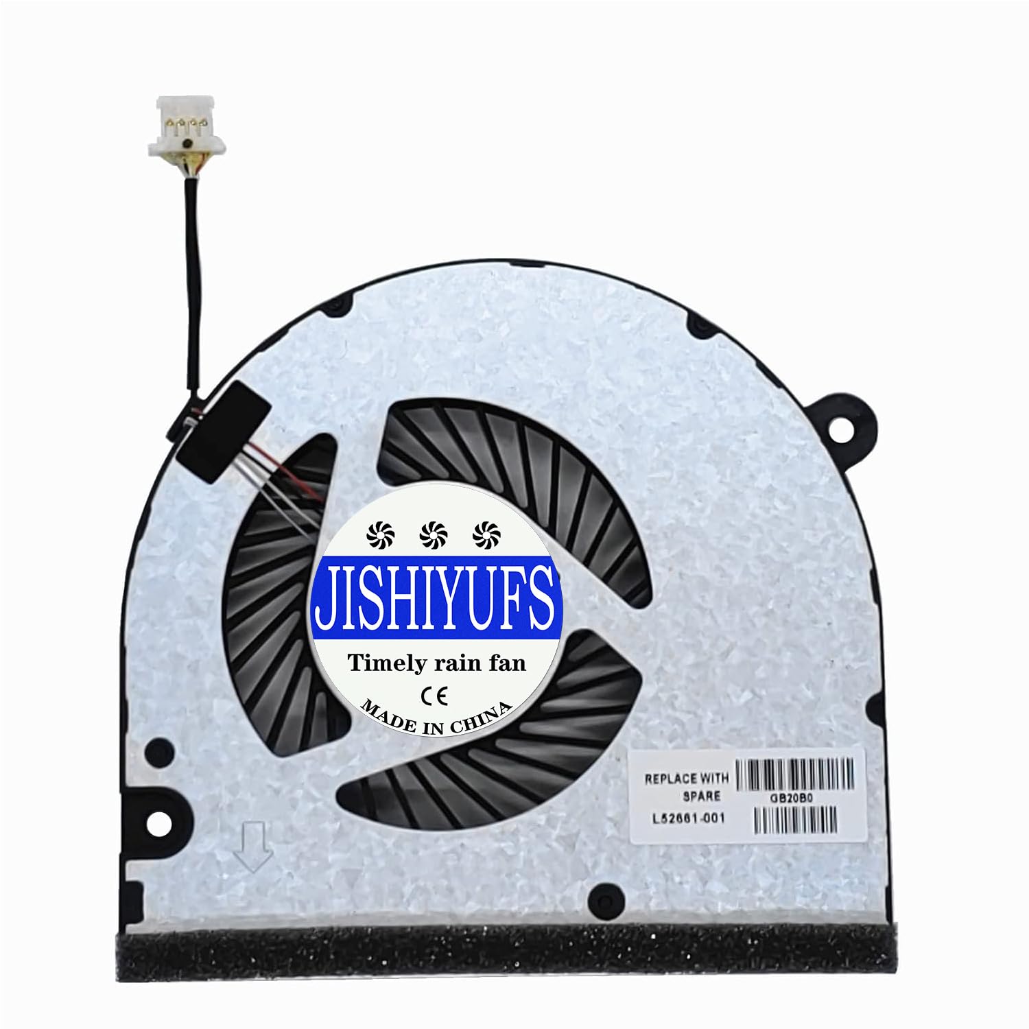 JISHIYUFS New CPU+GPU Cooling Fan for HP Envy 17-CE 17M-CE0013DX 17M-CE100 TPN-W145 Series L52661-001 NS85C25-18J05 DC5V 0.5A