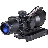 Acog 4x32 Red Fiber Scope Dual Illuminated Dot .223 Ballistic Reticle Rifle Scope