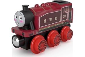 MATTEL Thomas & Friends Wooden Railway Toy Train Rosie Push-Along Wood Engine for Toddlers & Preschool Kids Ages 2+ Years (Amazon Exclusive)