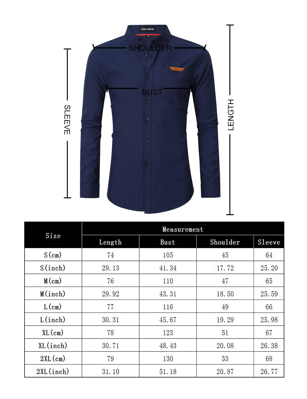 Men\'s Casual Slim Fit Button Down Dress Shirt Long Sleeve Solid Oxford Shirts (XX-Large, Grey)