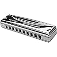SUZUKI Harmonica, Silver with chrome plating (MR-350-D)