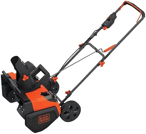black & decker junior snow blower orange