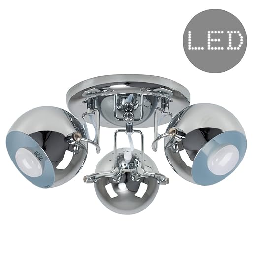 Ceiling Lights Chandeliers Lighting Modern Chrome Adjustable 3