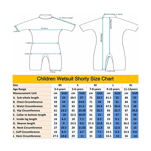 REALON-Kids-Wetsuit-3mm-Premium-Neoprene-Youth-for-Girls-and-Boys-Surfing-Swimming-XSPAN-Full-Back-Zip-Spring-Suit