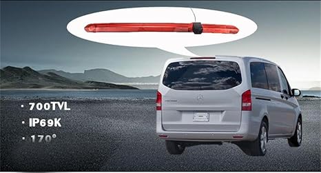 YMPA Rückfahrkamera Transpoter Mercedes Benz MB Vito ab Baujahr Bj 2016 IR Nachtsicht 10 Meter Kabel NTSC für Monitor Rückfah