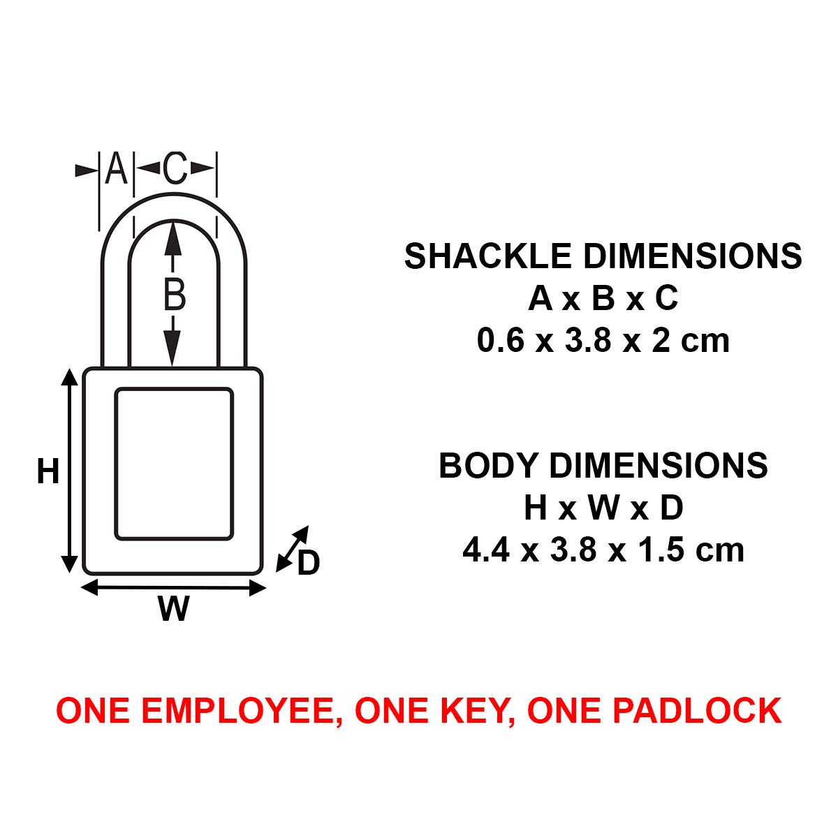 Master Lock 410RED Lockout Tagout Safety Padlock Red: Industrial Lockout Tagout Keyed Padlocks: Industrial & Scientific