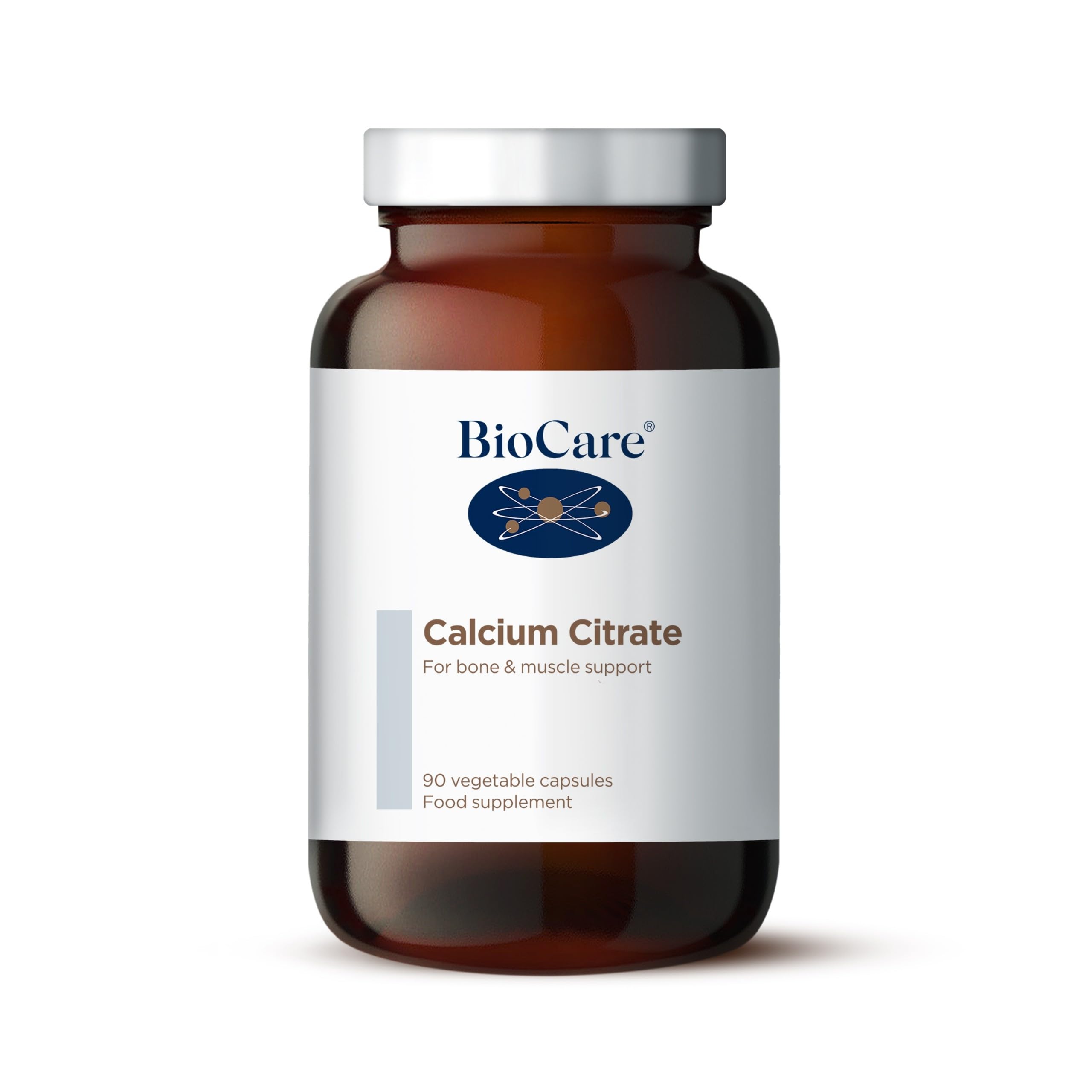 BioCare Calcium Citrate - Optimally Absorbed Calcium for Bone and Muscle Support - 90 Capsules