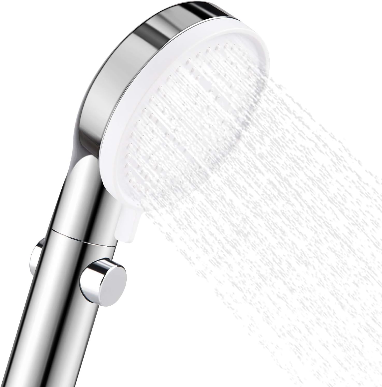 QZQ High Pressure Handheld Shower Head with Pause Key, 3 Spray Modes