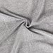 Voilybird Gray Linen Textured Semi Sheer Curtains for Bedroom - Grommets Top 84 Inch Length, 2 Panels