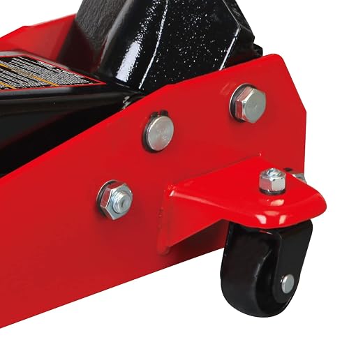 Big Red T83002 Torin Pro Series Hydraulic Floor Jack Single Quick Lift Piston Pump 3 Ton 6 000 Lb Capacity Red
