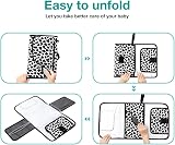 Lekebaby Nappy Changing Mat Portable Travel Mats with Wipe-Pocket Cow Stria view 6