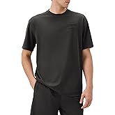 K-Swiss Heritage Men's Silky Tech T-Shirt, Soft Crewneck T-Shirts with Eco-Embossed Graphic for Sport Work Casual