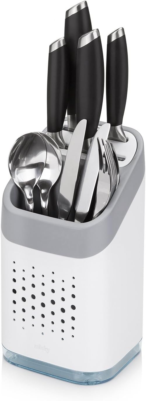 Minky Homecare Utensil Holder, White: Home & Kitchen