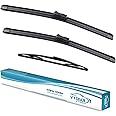 VTOGOI Wiper Blades With Rear Wiper Blades Set For Volvo XC60 2012-2017,Automotive Replacement Windshield Wiper Blades, That Meet OEM Quality Easy DIY Install 26"+20"+14"(Set of 3)