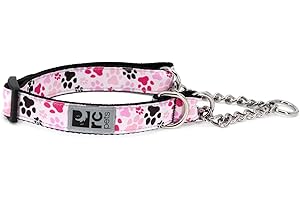 RC PET PRODUCTS RC Pets 0.6" Martingale Training Collar, X-Small, Pitter Patter Pink