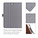 ProCase Galaxy Tab S2 9.7 Case - Leather Stand Folio Case Cover for Galaxy Tab S2 Tablet (9.7 inch, SM-T810 T815 T813) - Grey