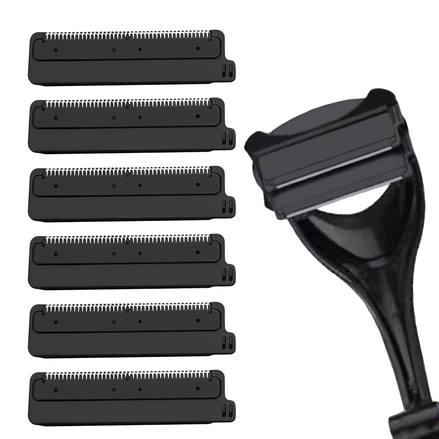 Photo 1 of 6 PCS Replacement Blades For Back Hair Body Shaver Compatible With BAKBLADE Back Shaver for Men for 2.0/3.0/2.0 Elite and most 2.0-series trimmers. (6 PCS Blades)