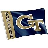 Desert Cactus Georgia Tech Flag Yellow Jackets GT Institute of Technology Banners 100% Polyester Indoor Outdoor 3x5 feet Flags (Team Name)