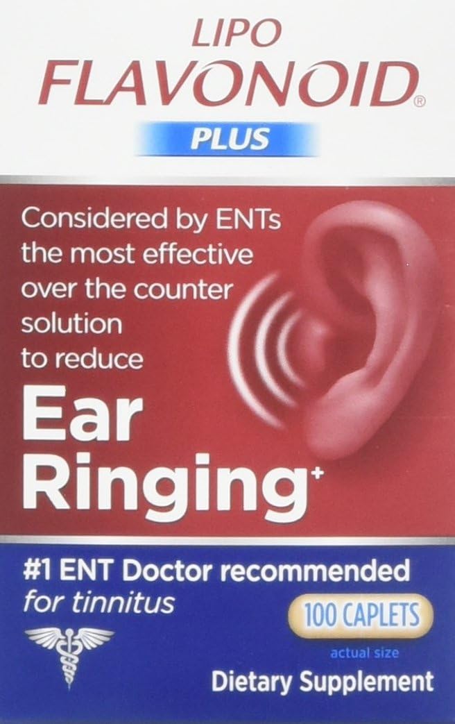 Lipo-Flavonoid Plus Dietary Supplement Ear Health, 100 Caplets (Pack of 2): Health & Personal Care