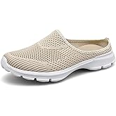 ChicWind Womens Breathable Mesh Walking Mules Sneakers Open Back Slip On Shoes
