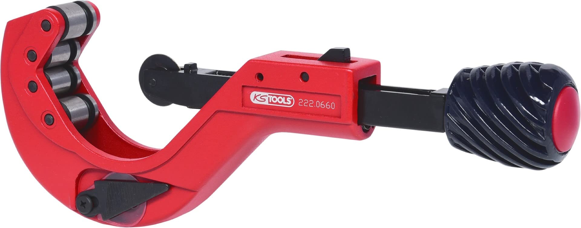 KS Tools 222.0660 Automatic ratchet pipe cutter for plastic pipe, Ø 6-64mm
