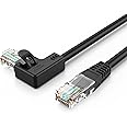 CableCreation CAT6 Ethernet Patch Cable RJ45 LAN Cable Gigabit Network Cord 90 Degree Right Angled,Bandwidth up to 250MHz 1Gb