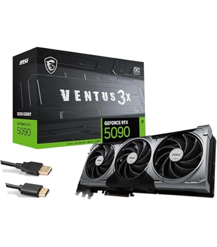 Amazon.com: MSI Ventus 3X FeForce RTX 5090 OC Edition 32 GB GDDR7