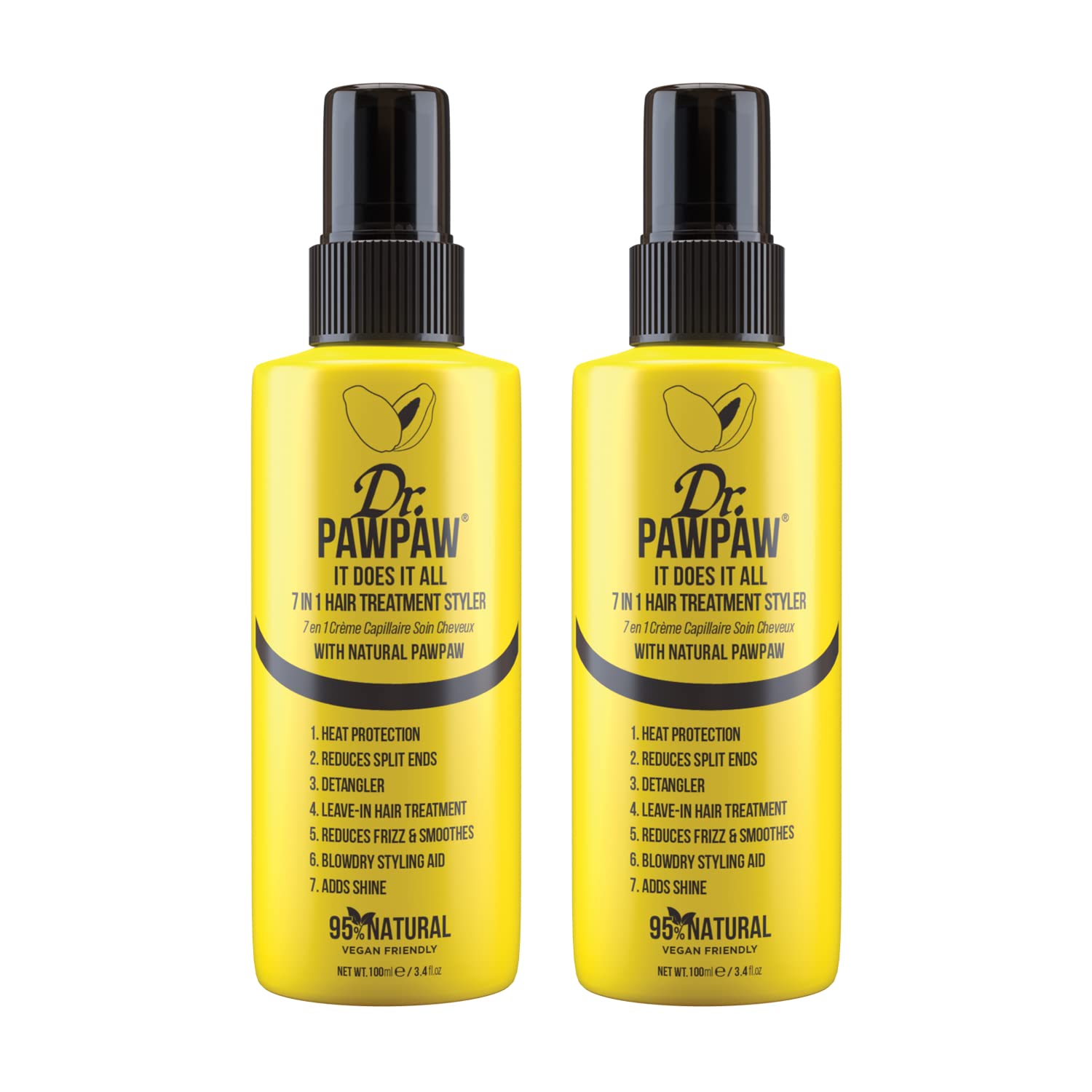 Dr PAWPAW It Does It All - 7in1 Hair Treatment Styler - Bundle of 2 100ml