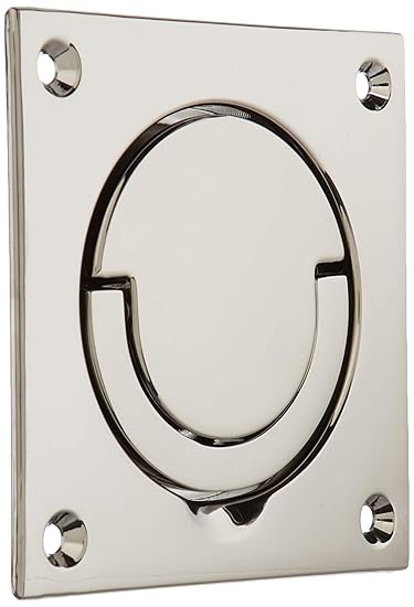 Baldwin 0397055 Flush Ring Pull Lifetime Bright Nickel Amazon In