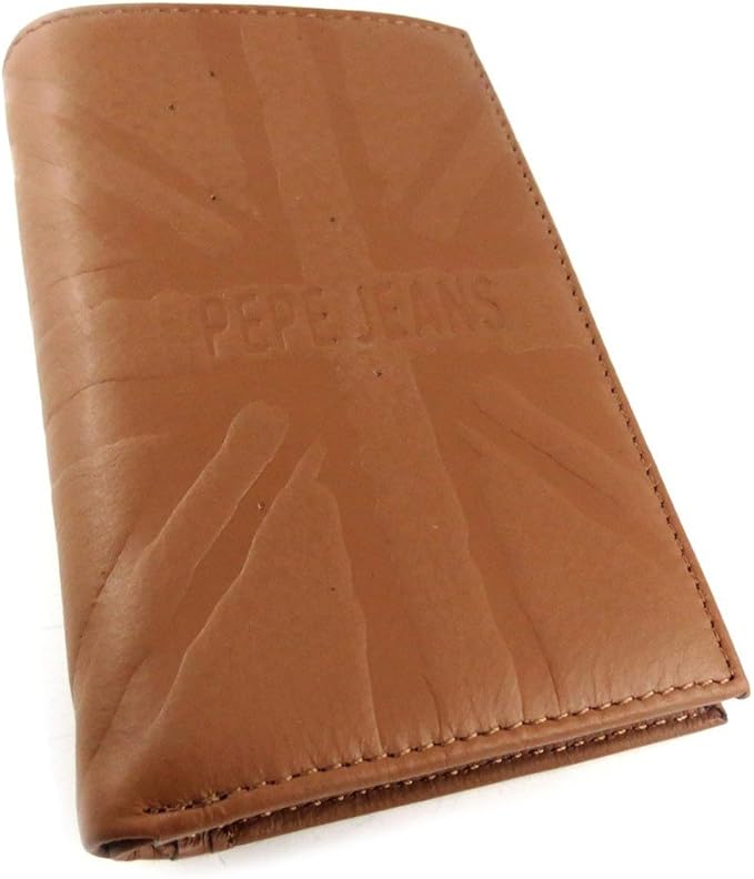 European leather wallet 'Pepe Jeans' brown. at Amazon Men’s Clothing store