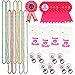 Joyin Toy Bachelorette Party Accessory Set Including 8 Light Up Rings, 8 Beads Necklace, 8 Team Brides Transparent Plastic Cups, 8 Team Brides Badges and 1 Bride to Be Badge