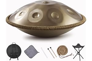 Melkus Handpan Drums for Adults 22 Inches 9 Notes D Kurd 432Hz