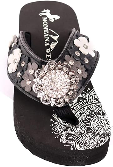 justin sandals rhinestones