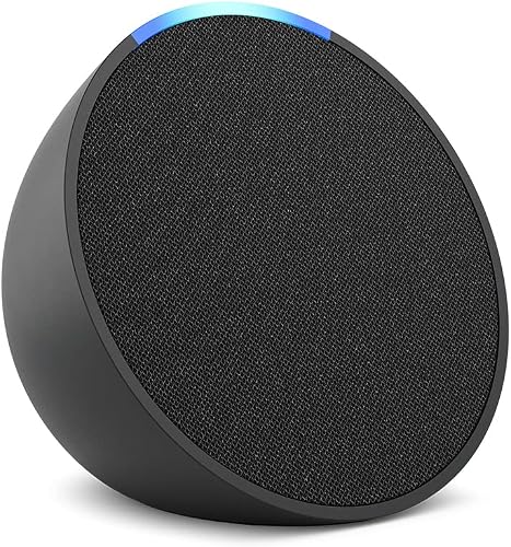 Amazon Echo Pop (newest model), Our smallest Alexa speaker, Fits in any room, Designed for Alexa+, Charcoal