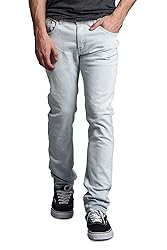 VICTORIOUS Men's Skinny Slim Fit Stretch Raw Denim