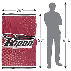 Ripon College Red Hawks Blanket, 36"x58" Logo