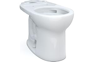 TOTO Drake Round TORNADO FLUSH Toilet Bowl with CEFIONTECT, Cotton White - C775CEFG#01