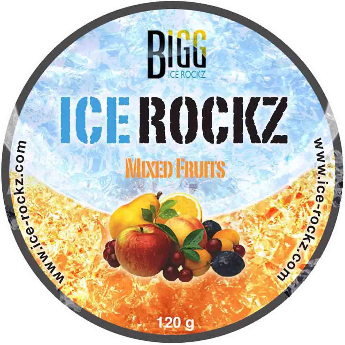 Mixed Fruits Shisha Flavour BIGG Ice Rockz Tobacco Free 120g