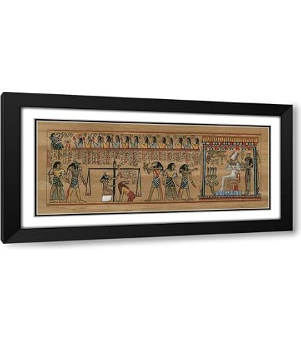 Egyptian lady 2 Media Wall Art in a Mirrored Frame