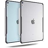 TineeOwl iPad Air 11 Inch Case M3/M2 (2025/2024), 5/4 Gen 10.9 inch (2022/2020), Ultra Thin, Matte Clear, Supports Apple Pencil Charging and Touch ID, TPU Bumper (Black/Matte Back)