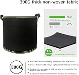 LATERN 6 Pack 5 Gallon Grow Bags, Heavy Duty Nonwoven Fabric Pots view 2