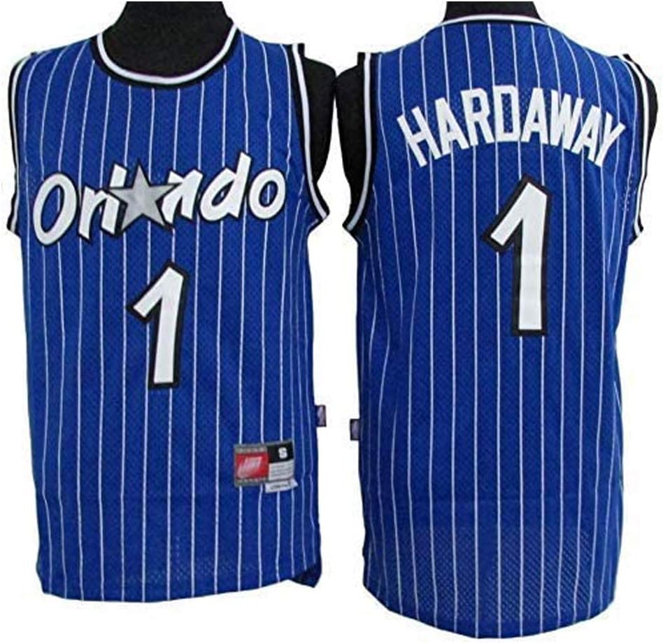 Genrics Camiseta de Baloncesto para Hombre Orlando Magic 1 Ropa de