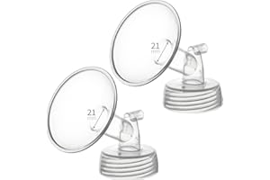 Belmikal 21mm 2 pc Flange Compatible with Spectra S2 Spectra S1 9 Plus Ameda MYA Motif Luna Breastpumps Replacement to Spectra Pump Parts and Spectra Flange. Compatible with Spectra Parts/Accessories