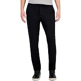 Alfani Mens Regular Fit Polyspan Dress Suit Pants Deep Black 34 x 30