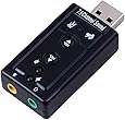 Daffodil US01 USB Sound Card 7.1 Channel / Plug and Play / Microphone (Mic) In and 3.5mm Speaker Out - For XP / VISTA / Windows 7