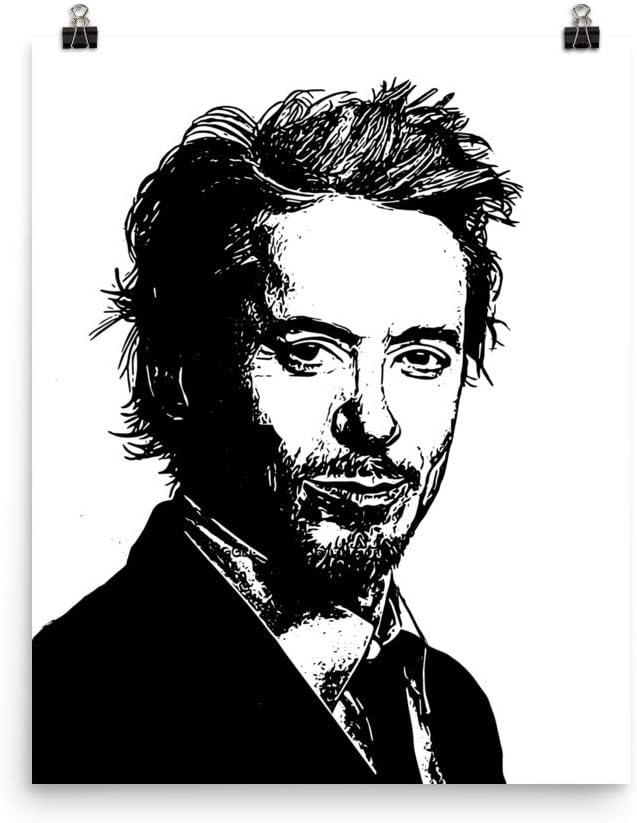 Babes & Gents Robert Downey, Jr. Robert Downey Jr 11x17 Art Poster