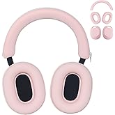 Adhiper 3-in-1 Silicone Sweat Case Cover for Sony WH-1000XM5 Headphones, XM5 Covers Accessories Silicone Ear Pads Covers & Headband Cover & Ear Cups Protector, Washable & Sweatproof - Pink